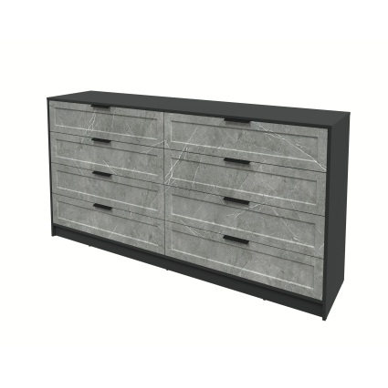 Kомод Тренд КТ-К197 (Антрацит ЛДСП/ Керамика ЛМДФ) Ш1965 В1020 Г451